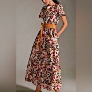Anthropologie Somerset Maxi Dress Small Floral EUC